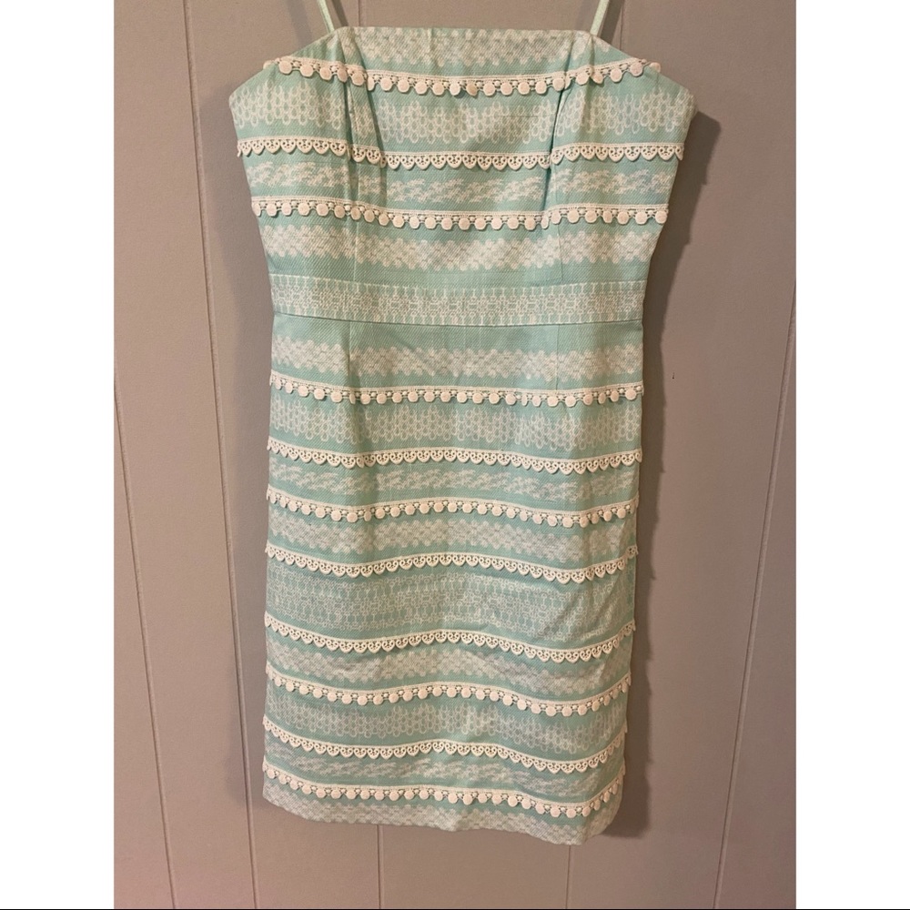 Vineyard Vines for Kentucky Derby strapless dress